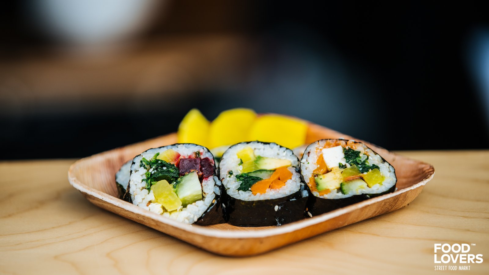 Sushi bei Food Lovers Street Food Markt