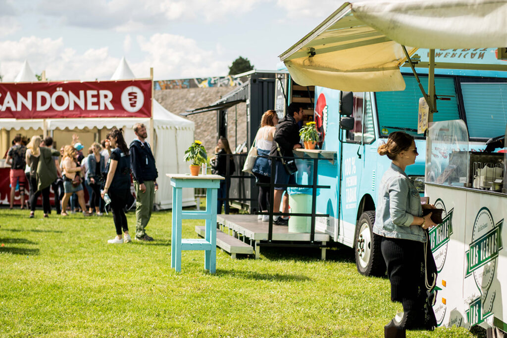 Food Corner bei Großveranstaltung, Paluma Festival in Bochum